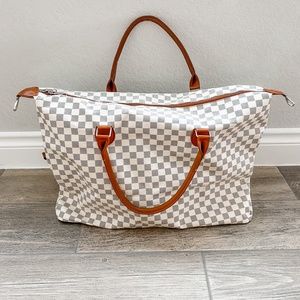 Checkered Weekender Bag